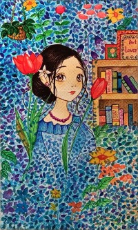 Sidra Sattar, 7 x 12 inch, Mixed Media On Paper, Figurative Painting, AC-SSR-005